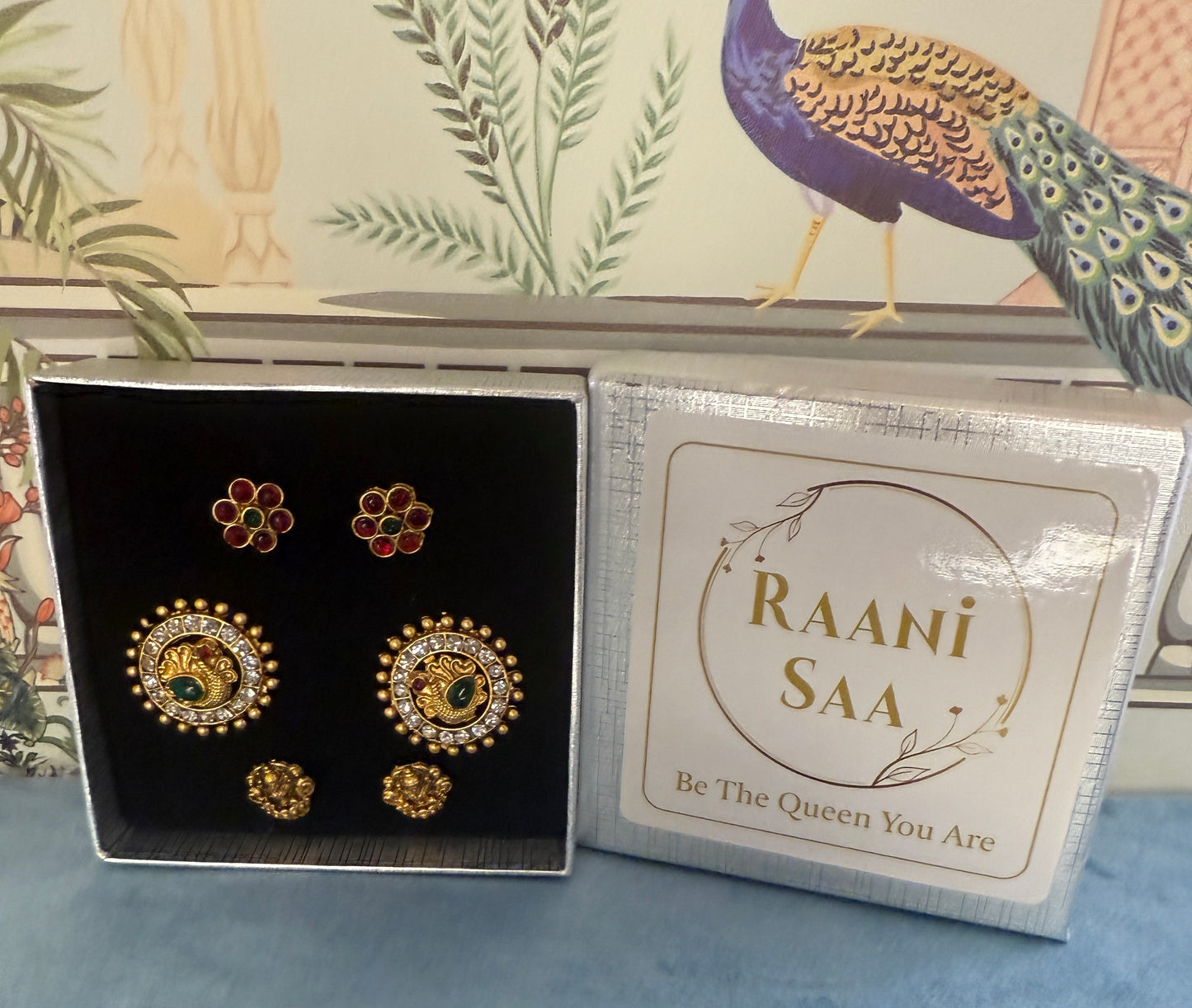 Ojaswa - Bright and beautiful changeable earrings