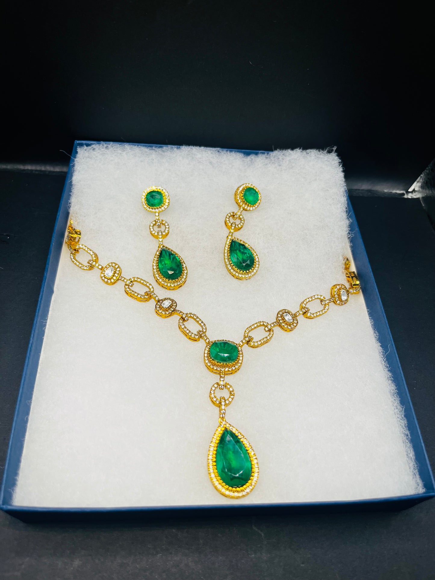 Aadya- Moissanite stone classy necklace
