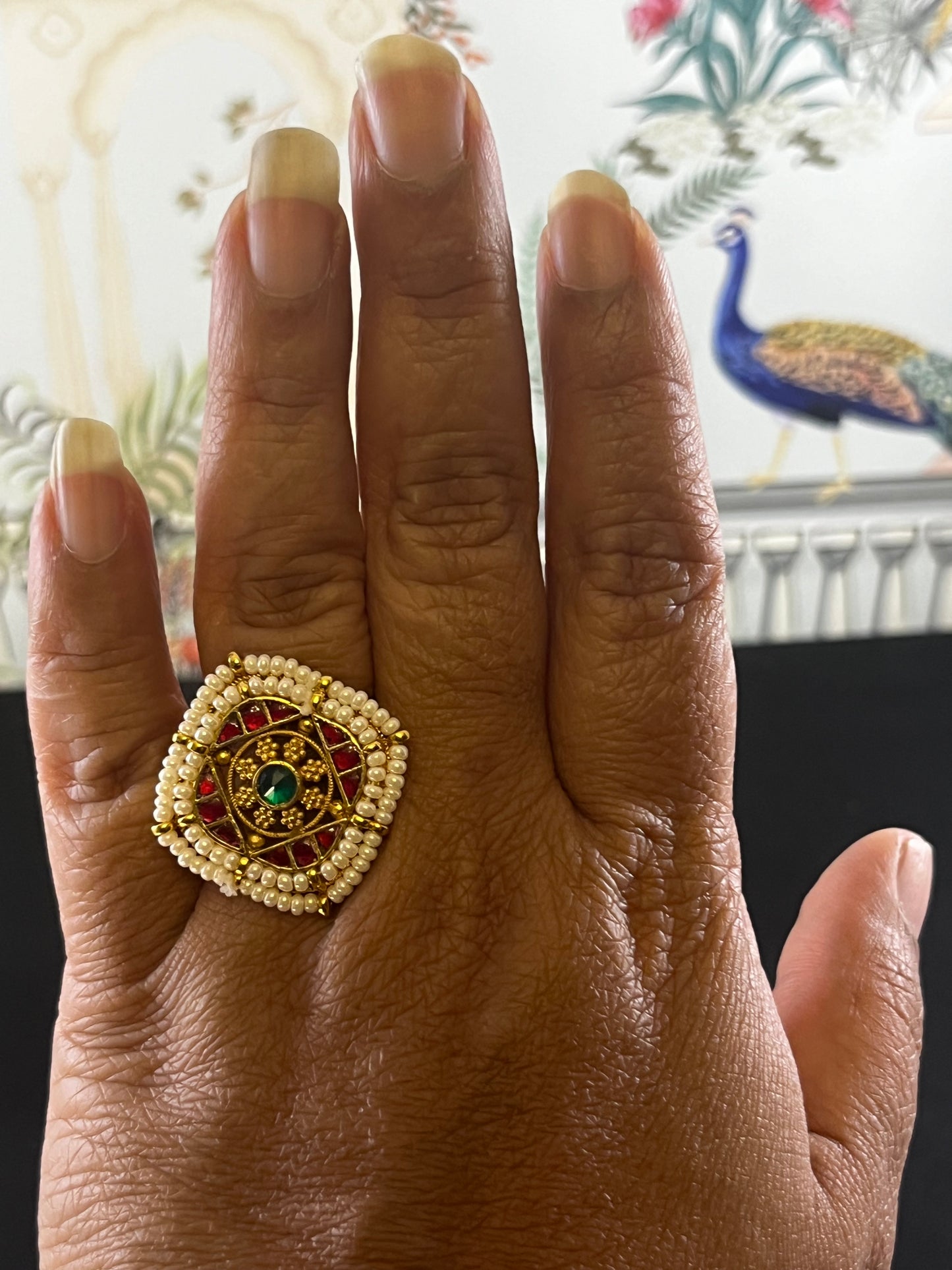 Aabha Jadau kundan rings