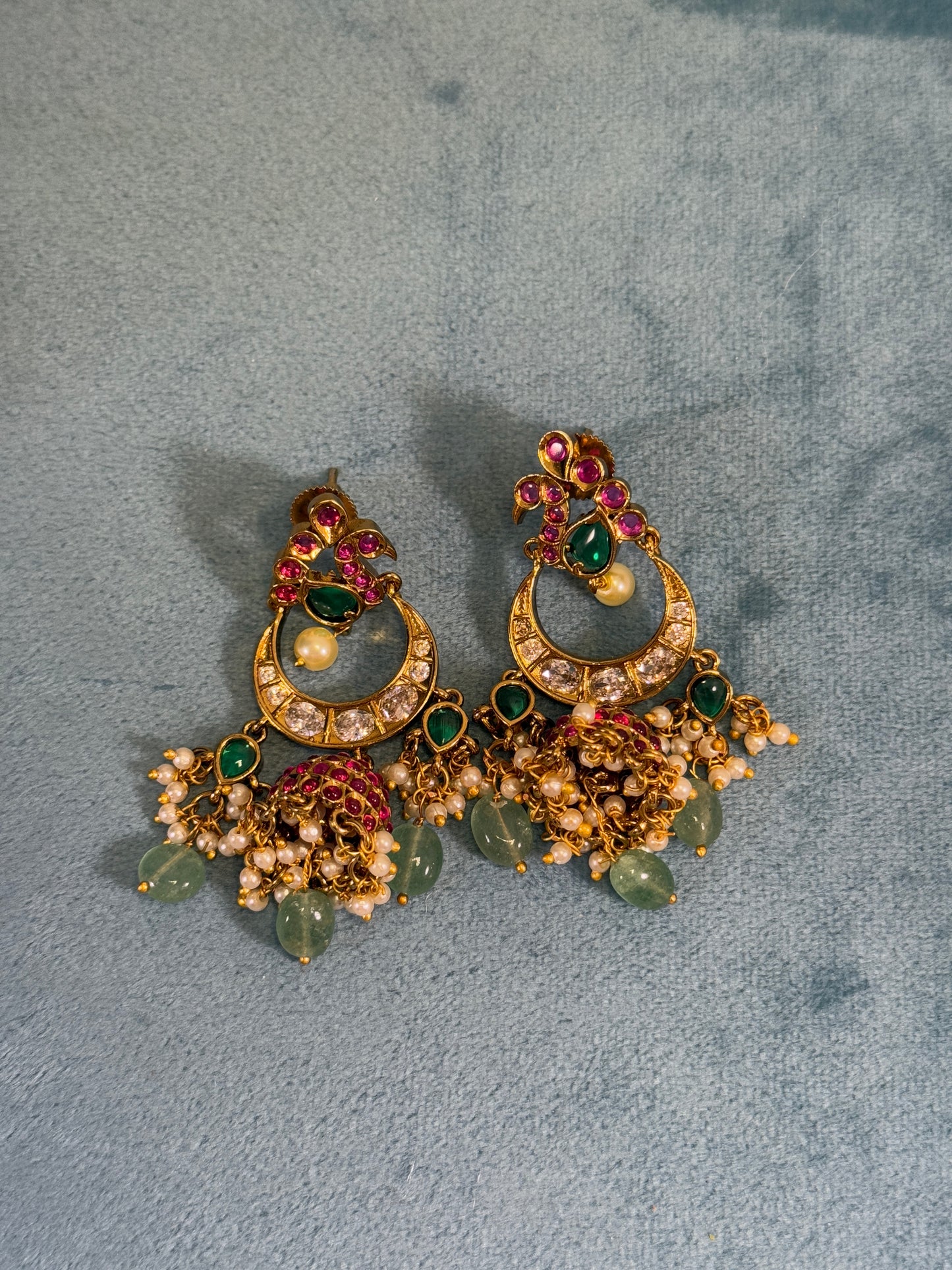 Chand- Chandbali jhumkas