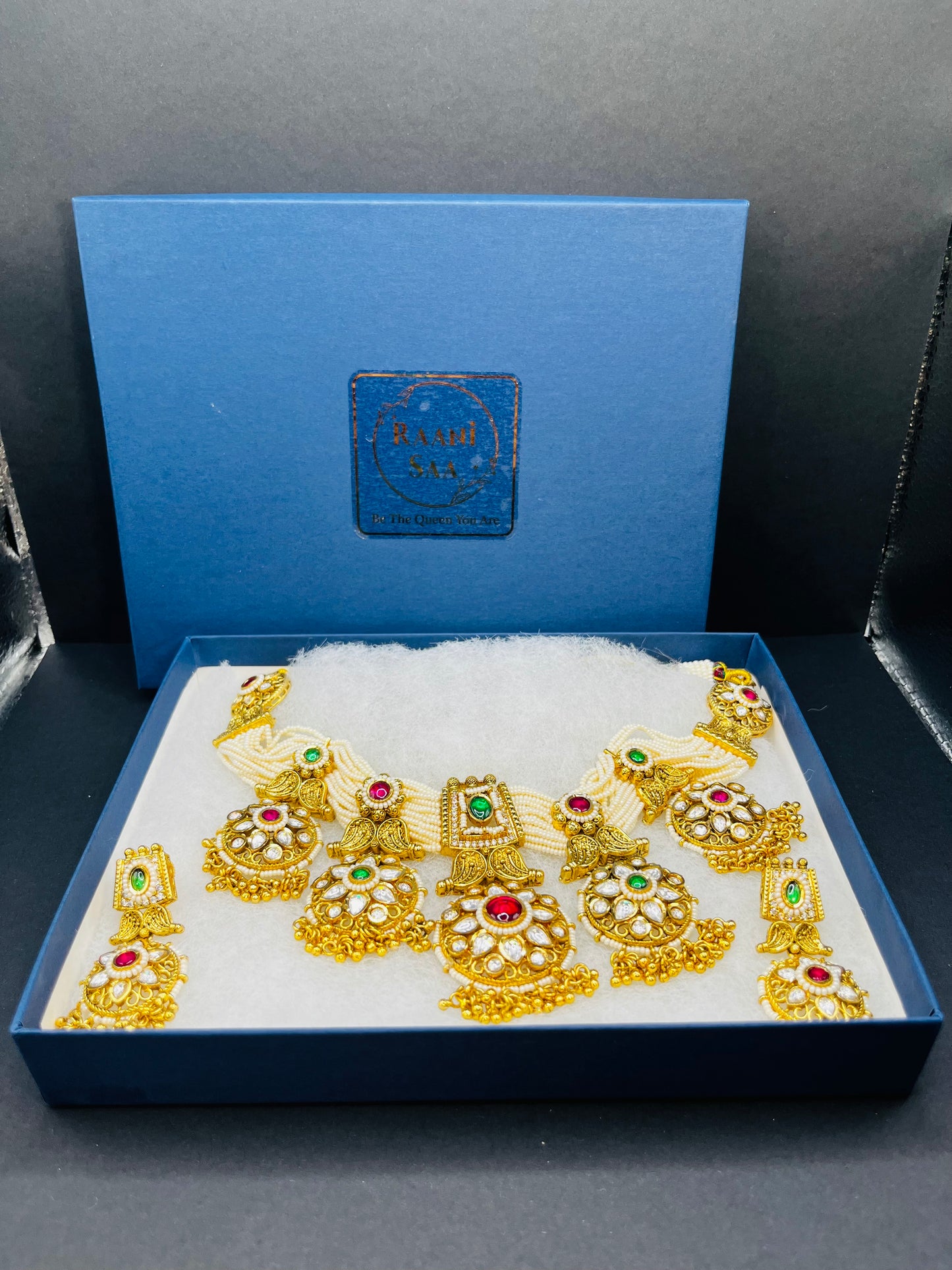 Abhika- Rajwadi heavy necklace set
