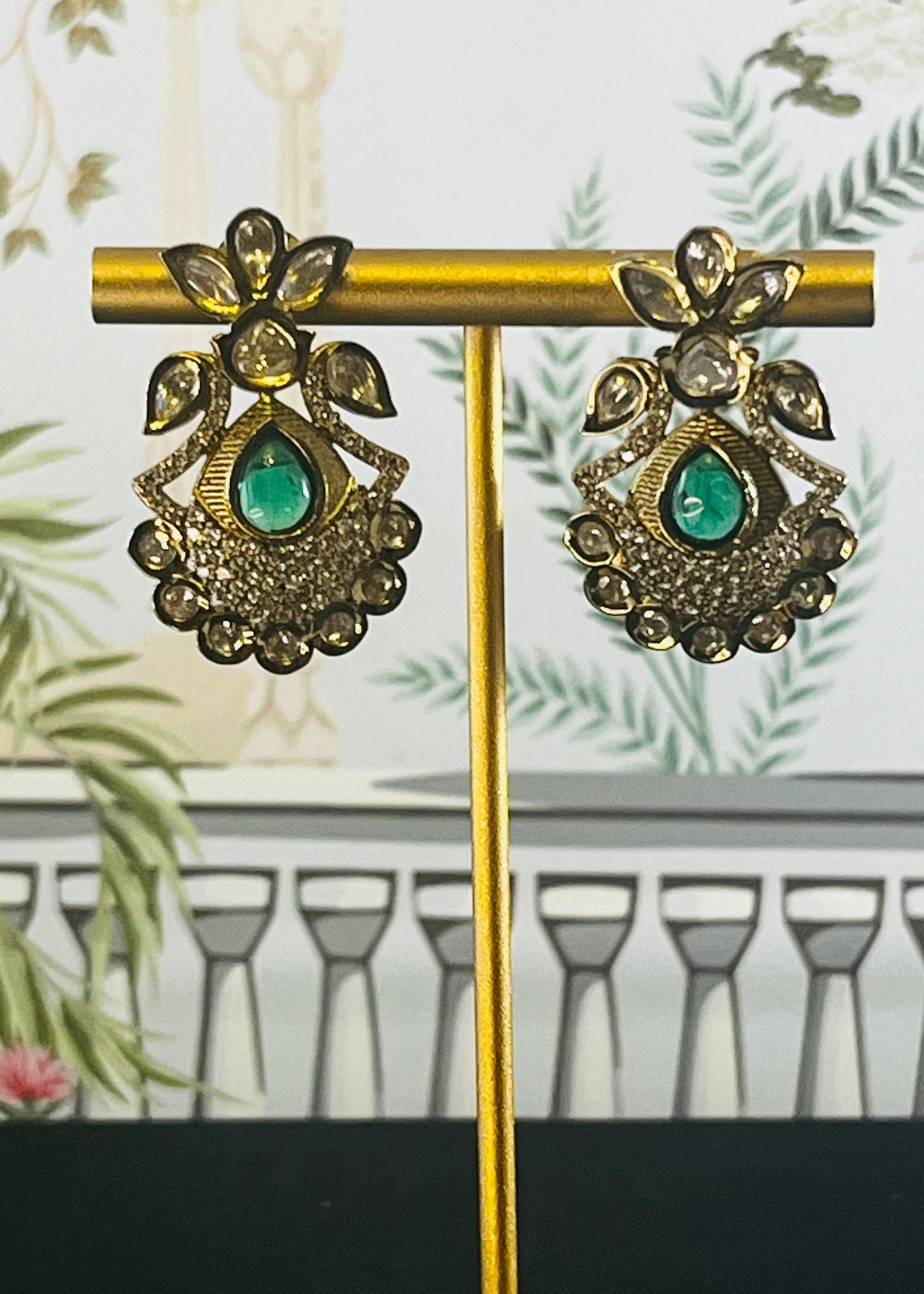 A04 Premium Kundan earrings