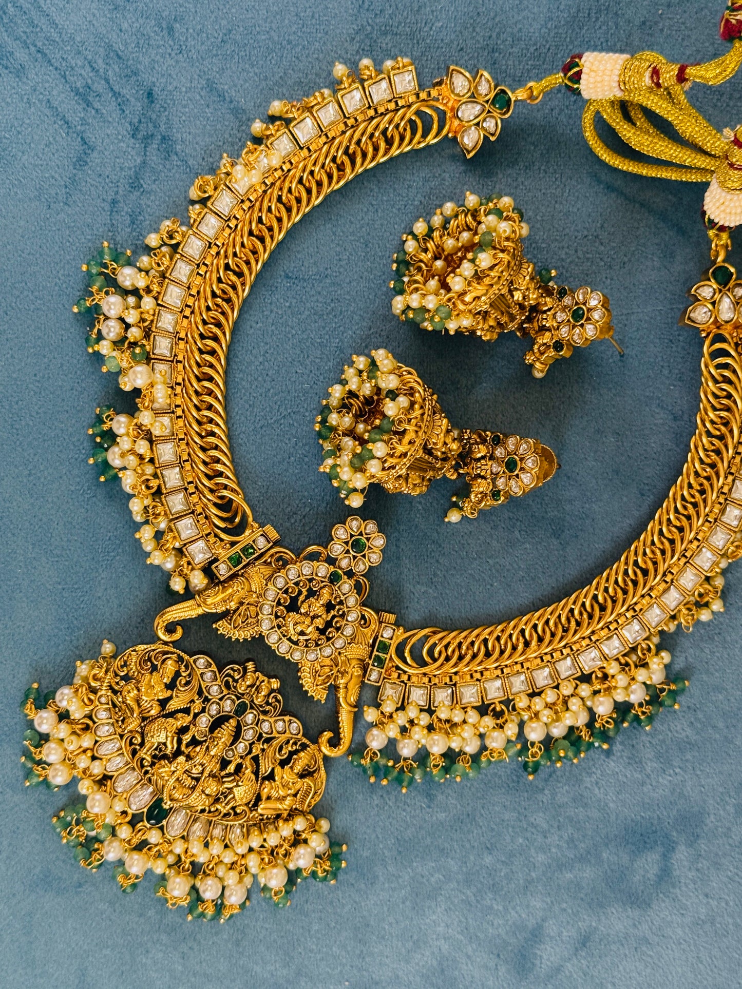 Gajgamini- Royal Elephant Green Jalebi