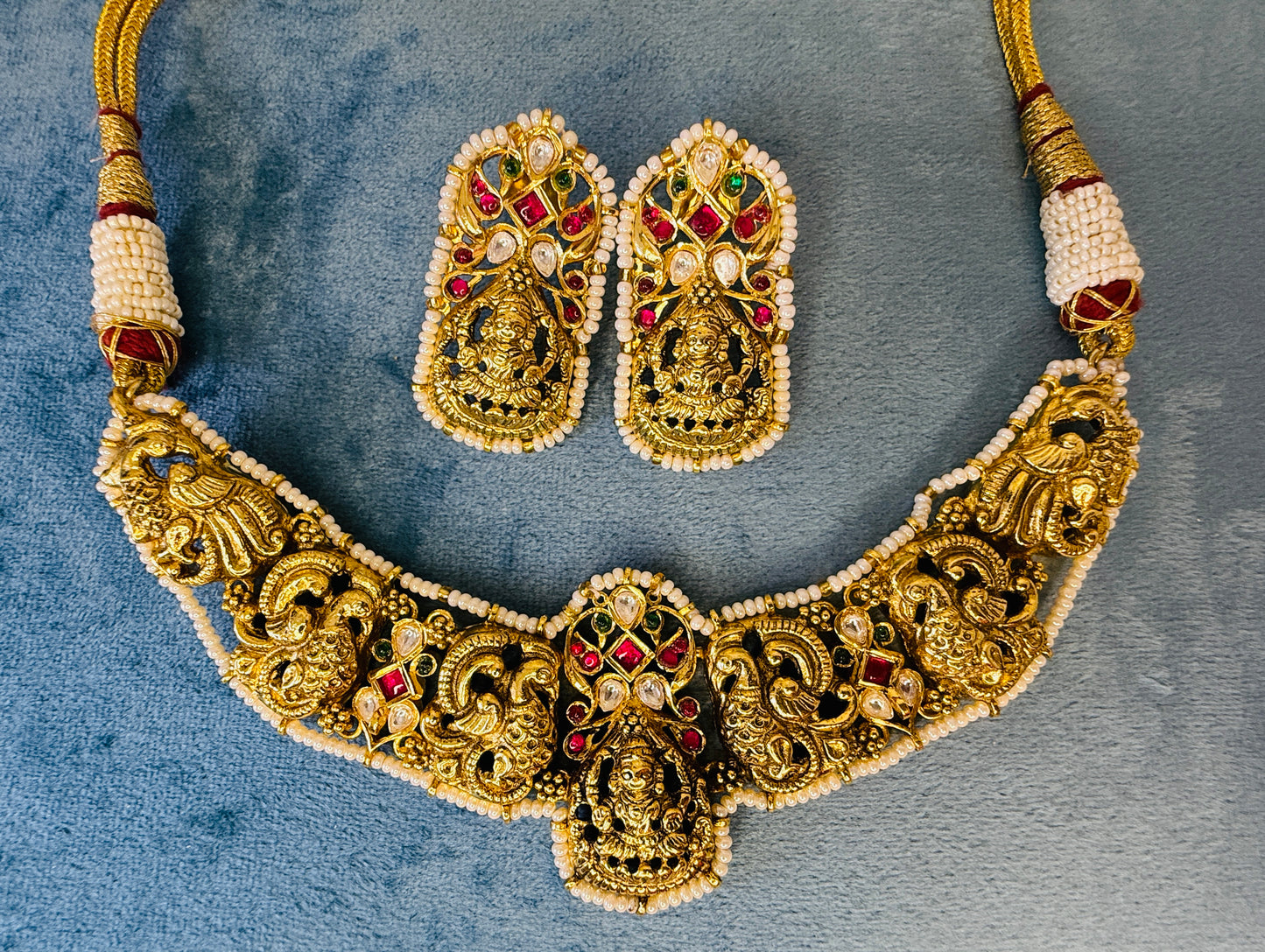 Aa006 Fusion Lakshmi Devi necklace