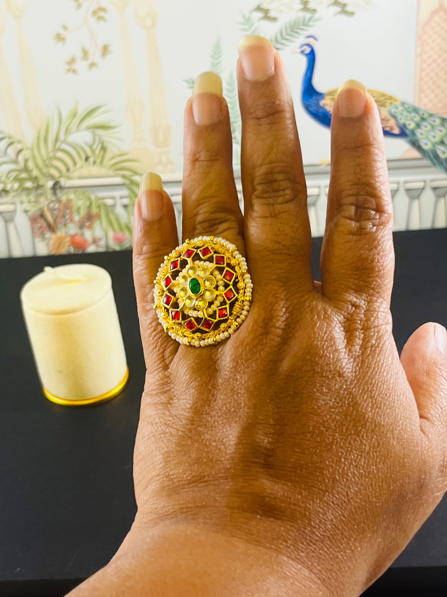 Aabha Jadau kundan rings