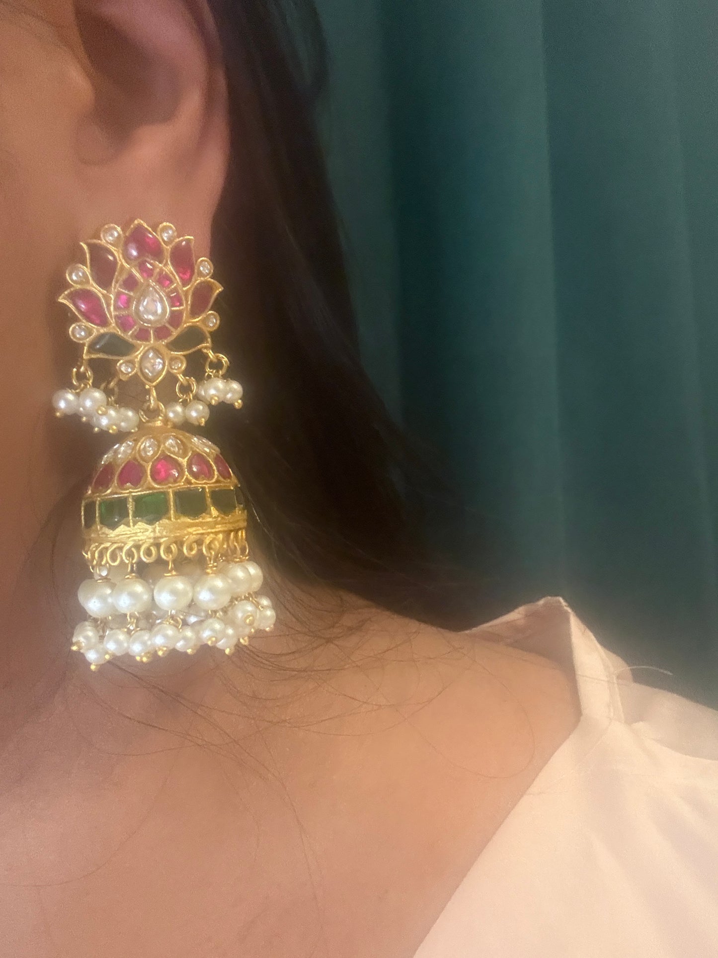 Kamal- Real Jadau Jhumkas