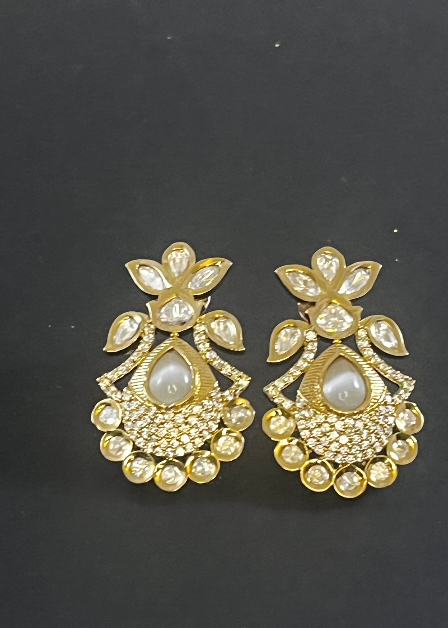 A04 Premium Kundan earrings