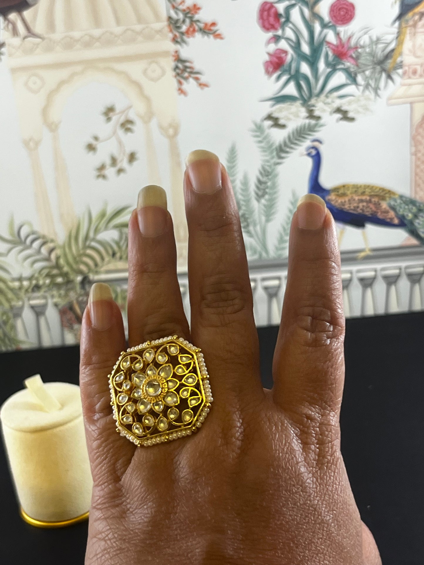 Aabha Jadau kundan rings