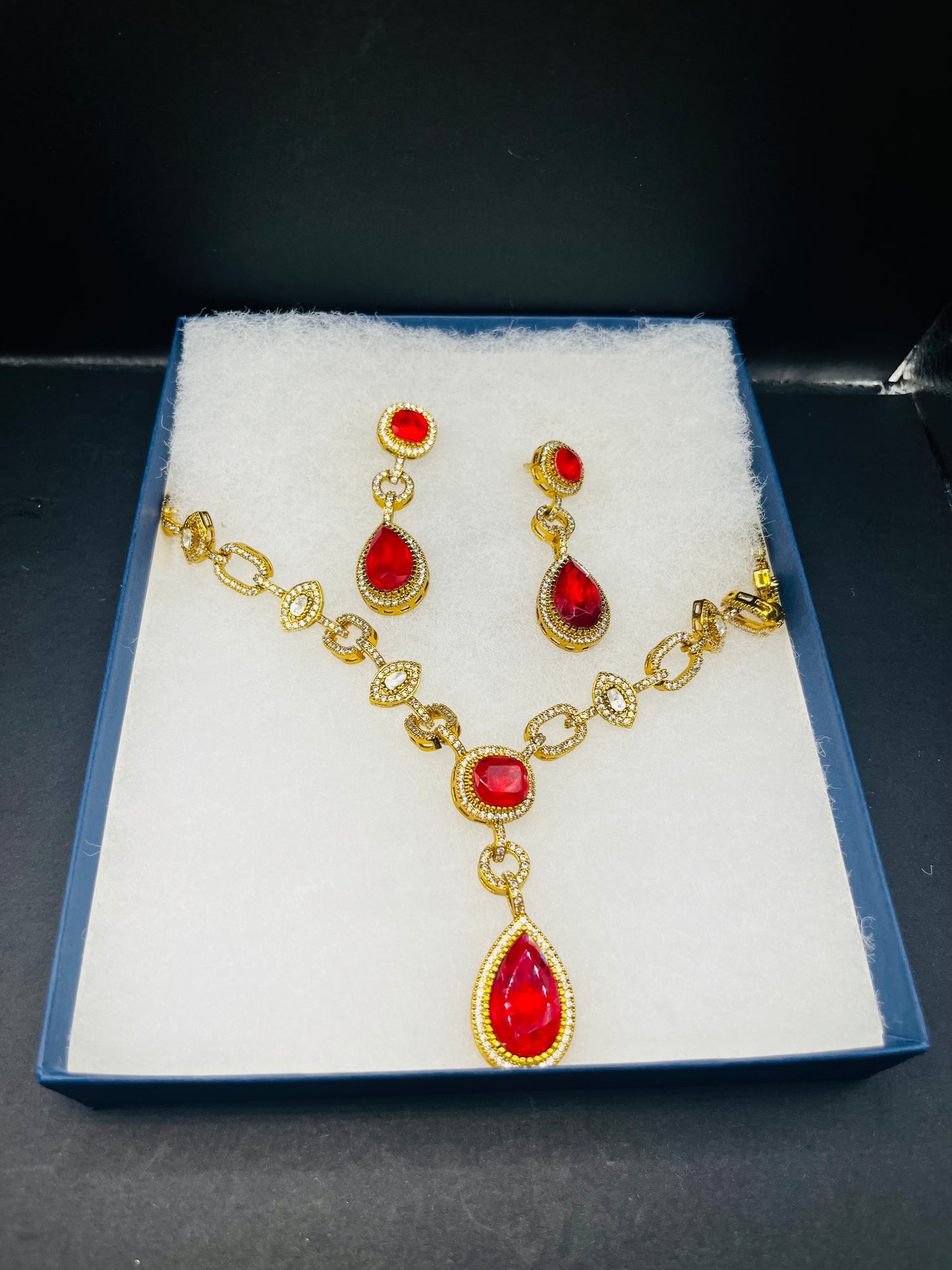 Aadya- Moissanite stone classy necklace