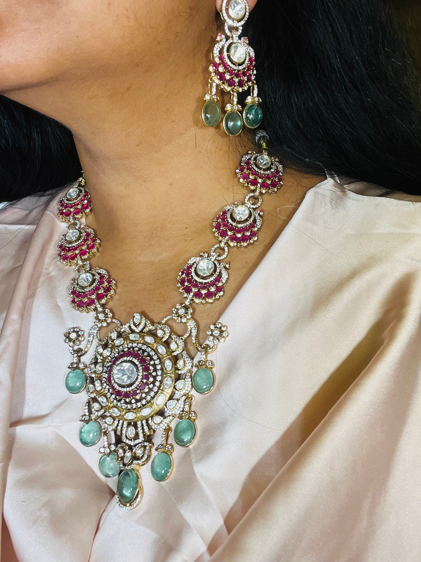 Aabha 001 Moissanite polki doublet beauty