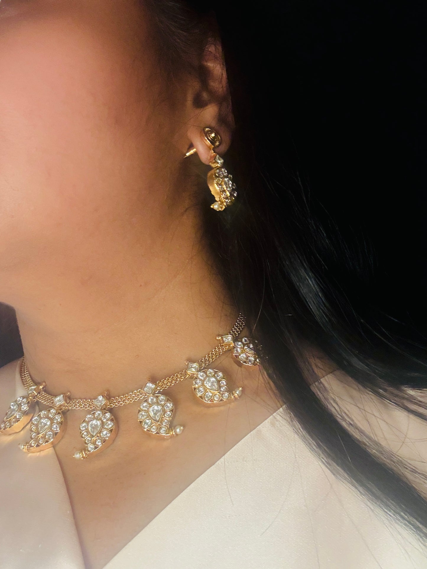 Reversible 2-in-1 mango necklace