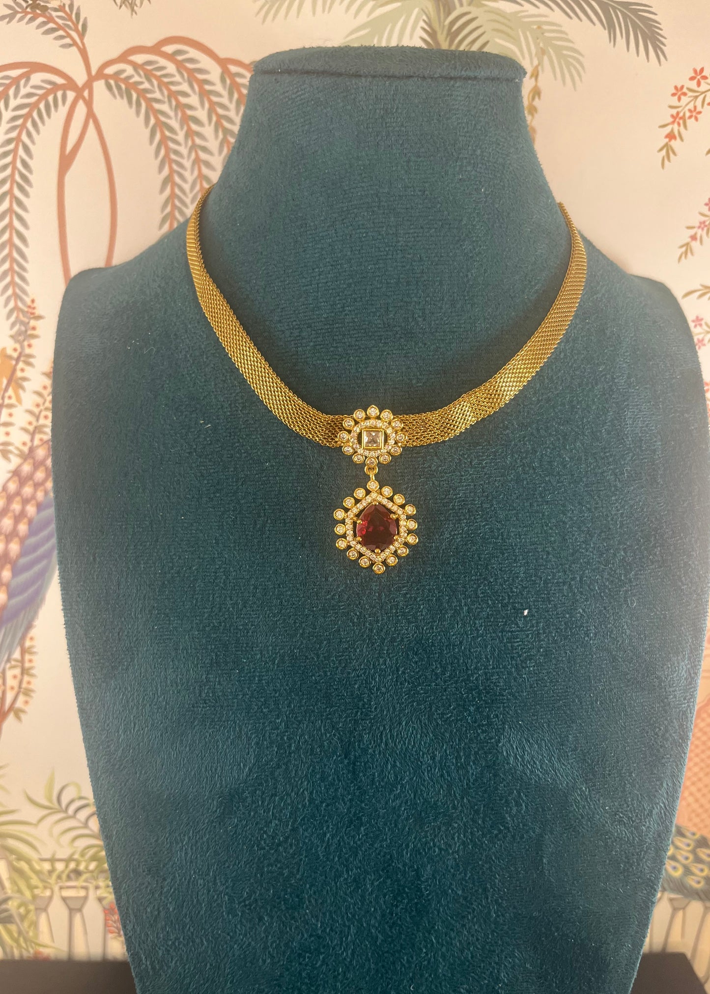 Aabha RLB- 003 Indo western AD necklace no earrings