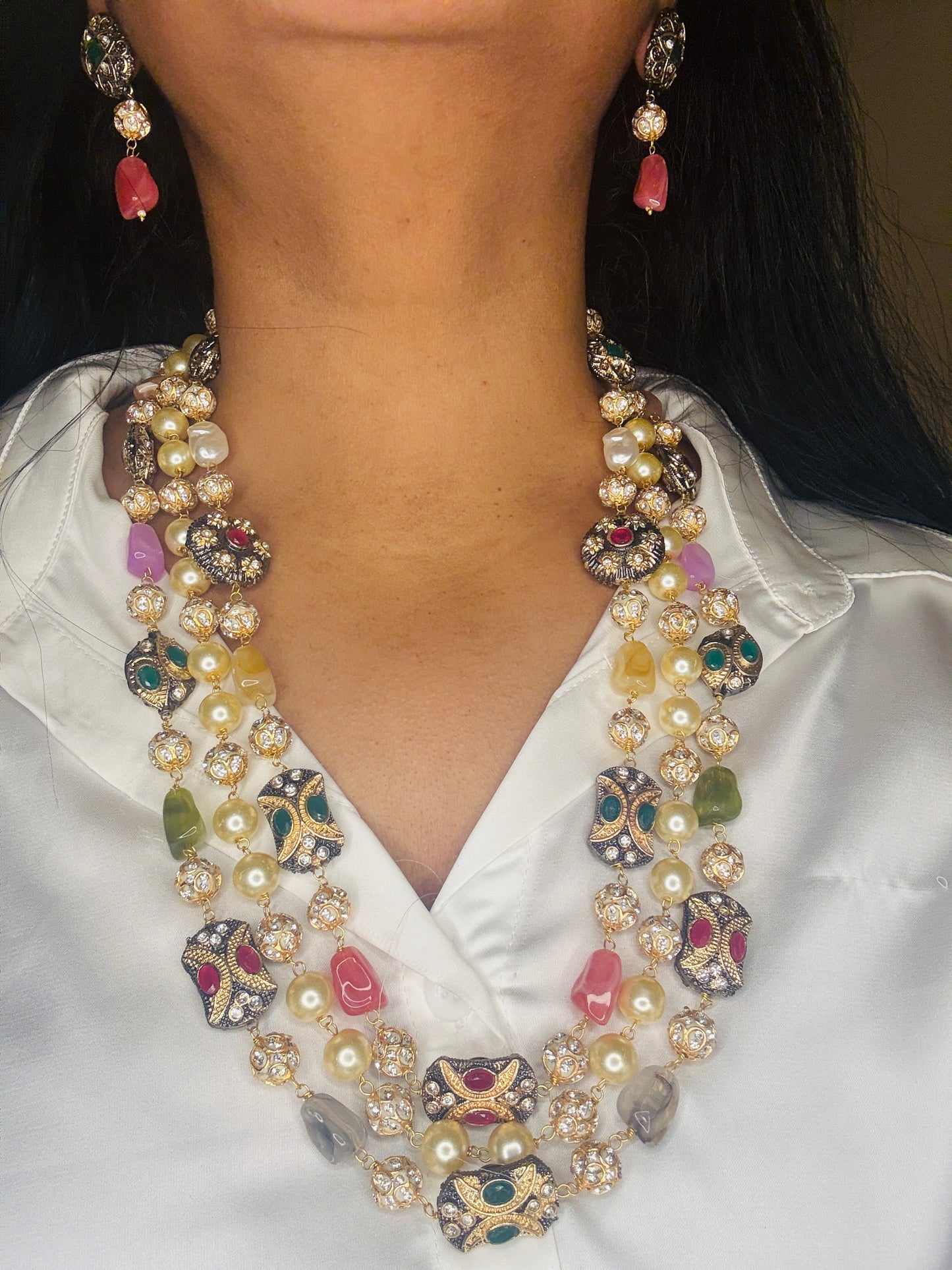 3 layer beads mala
