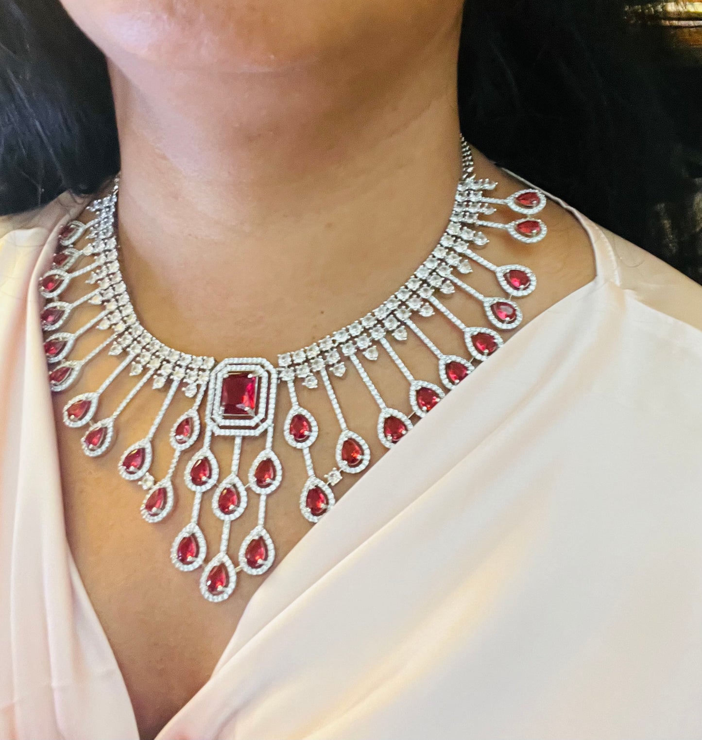 Aadya- Red Ad heavy set