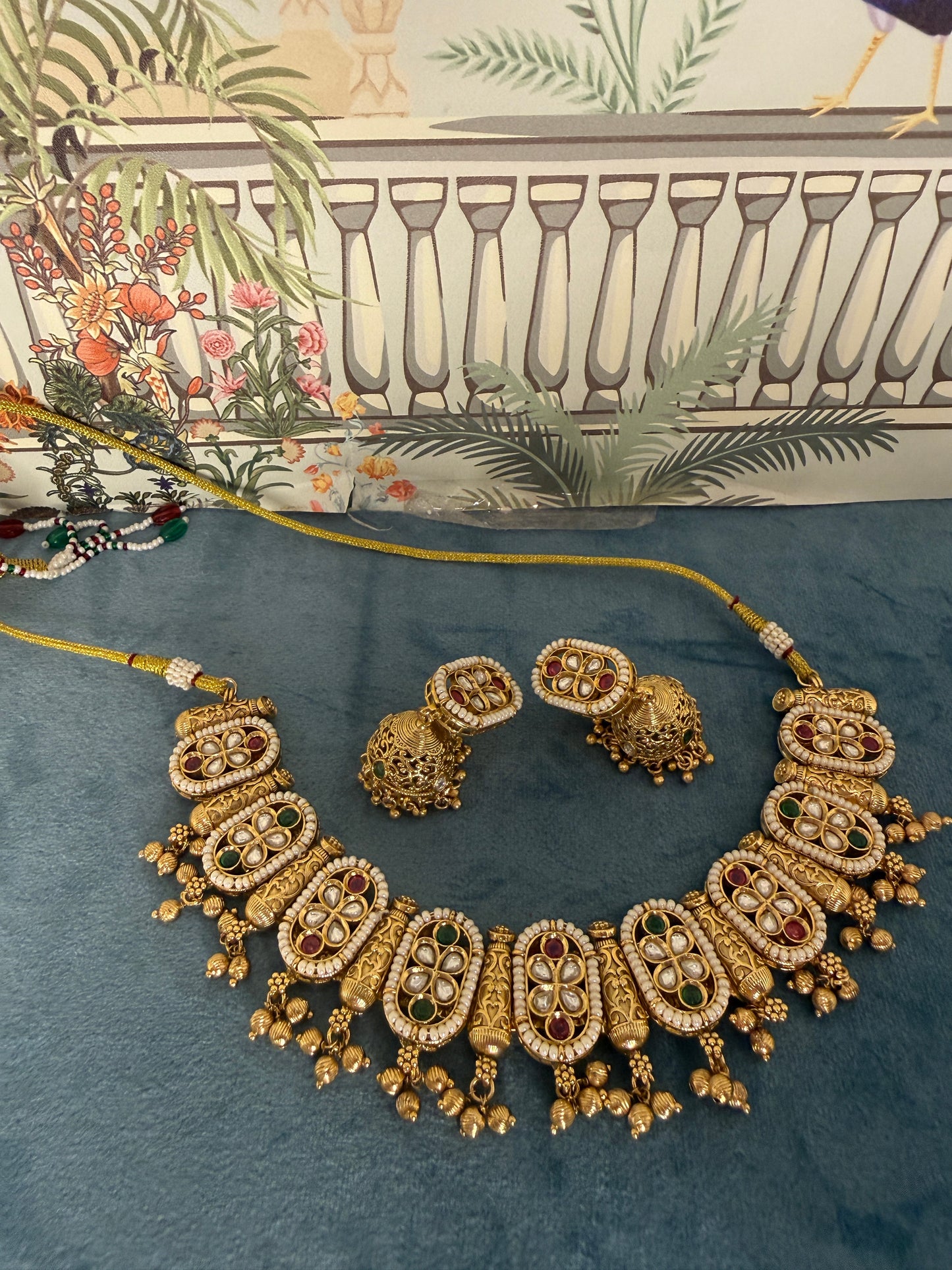 Abhika- Rajwadi necklace set