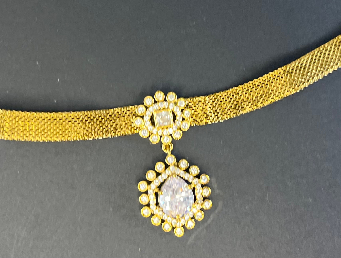 Aabha RLB- 003 Indo western AD necklace no earrings