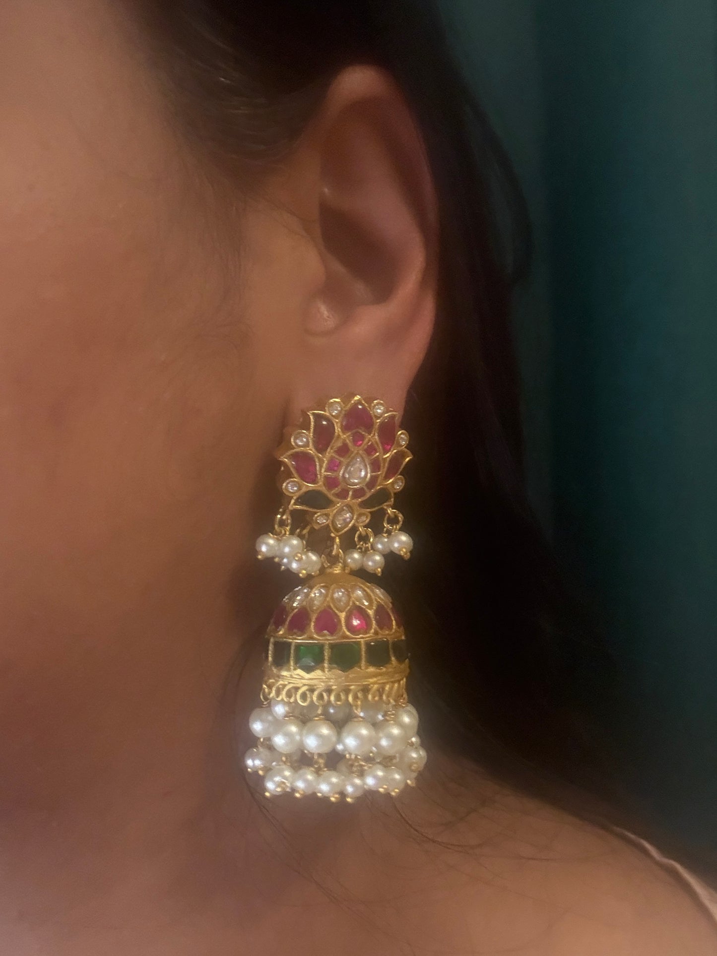 Kamal- Real Jadau Jhumkas