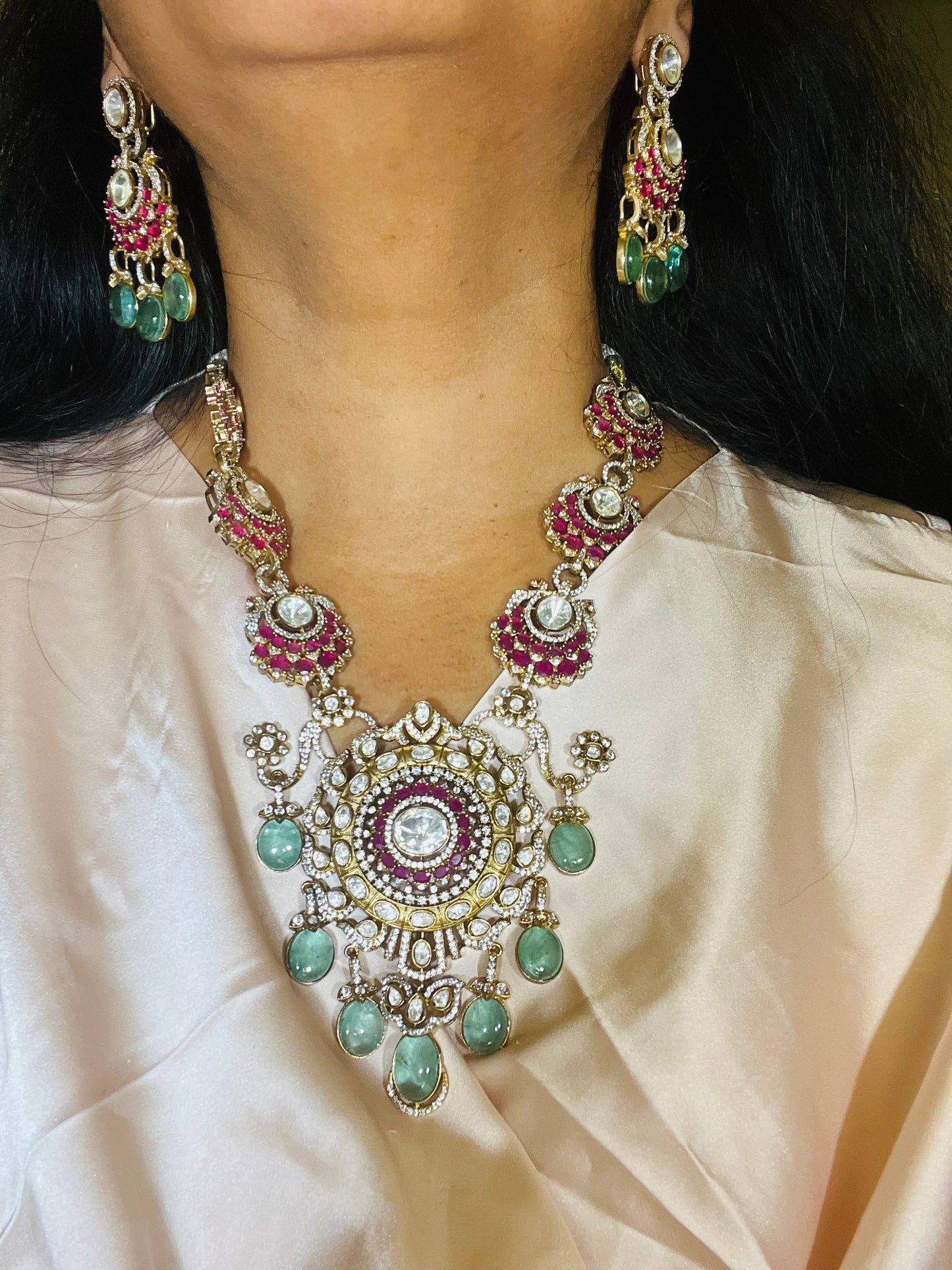 Aabha 001 Moissanite polki doublet beauty