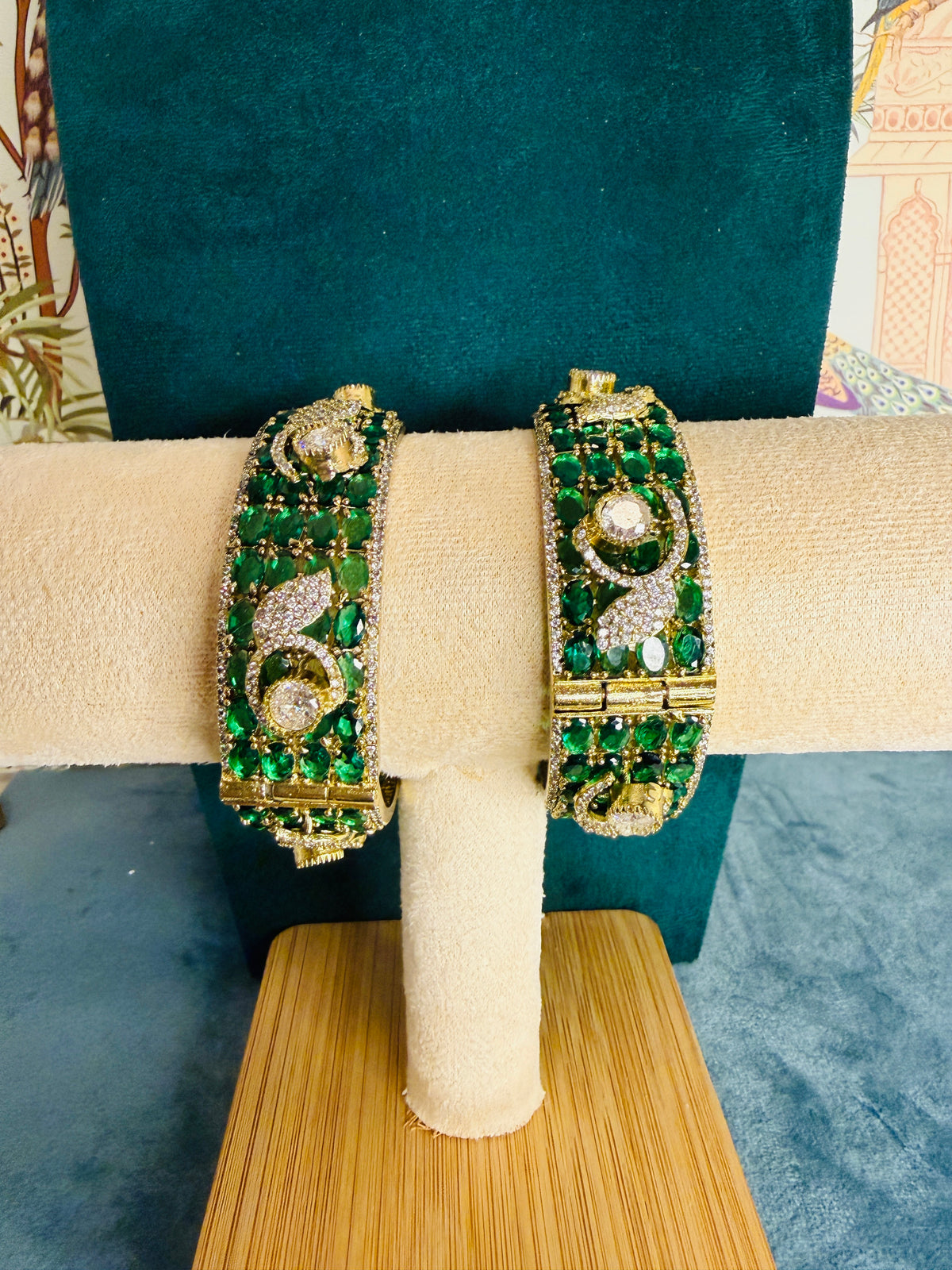 Ad stones openable bangles