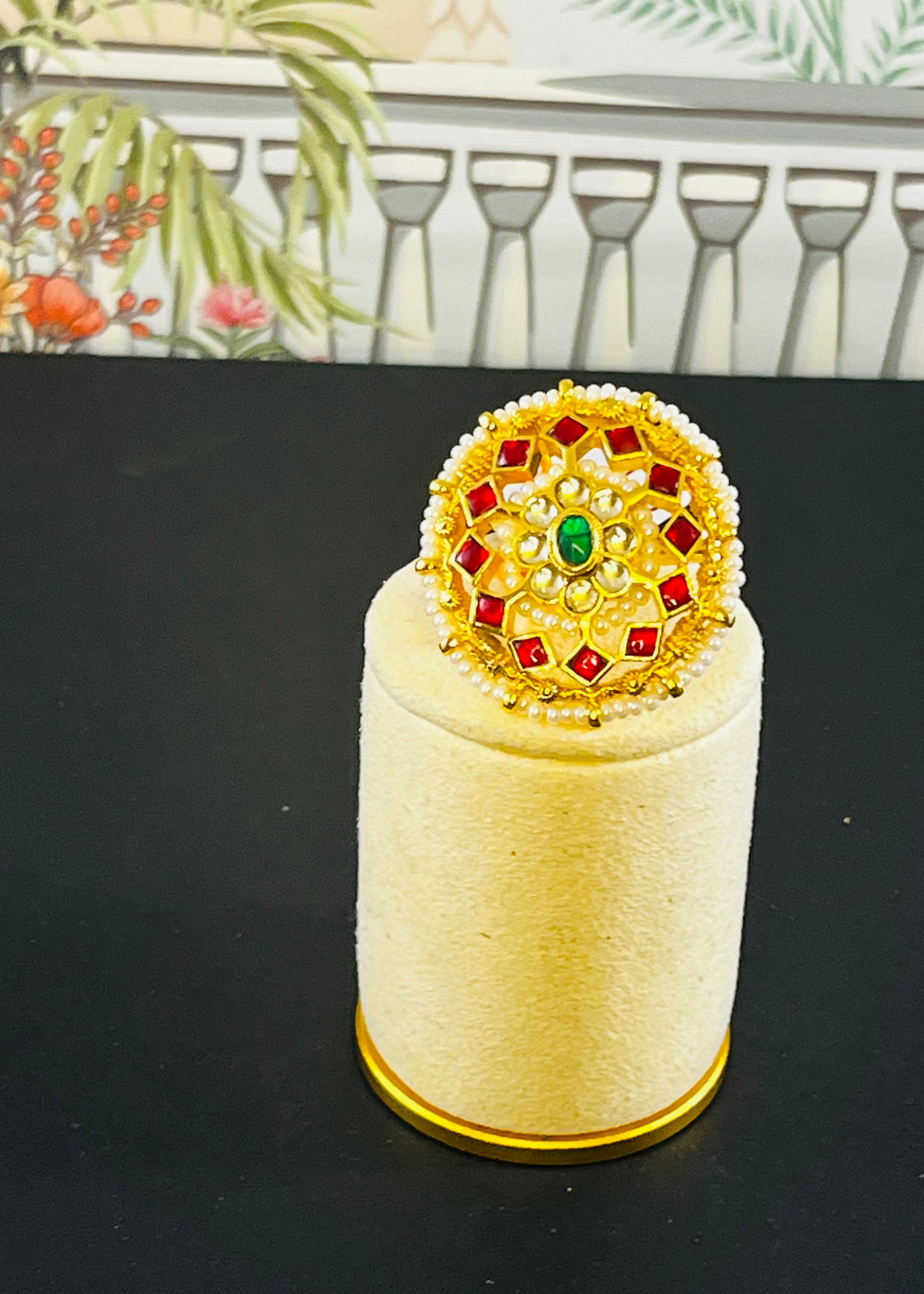 Aabha Jadau kundan rings