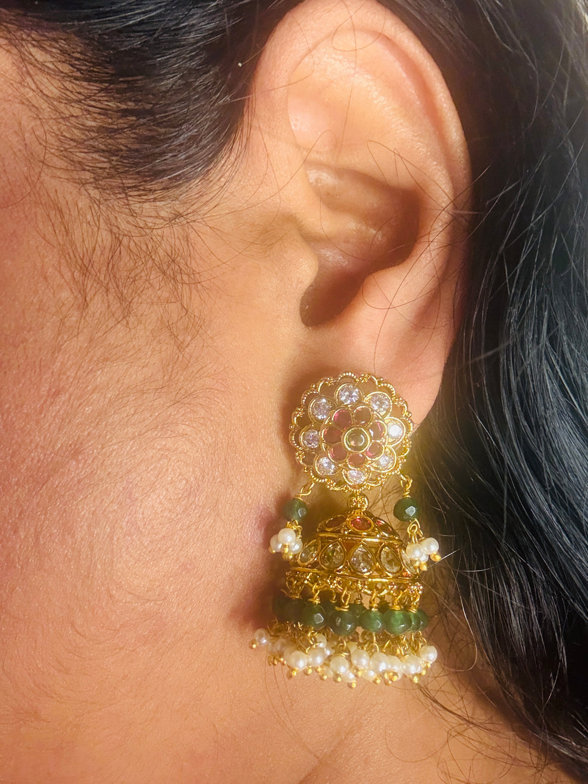 Kemp petite jhumkas