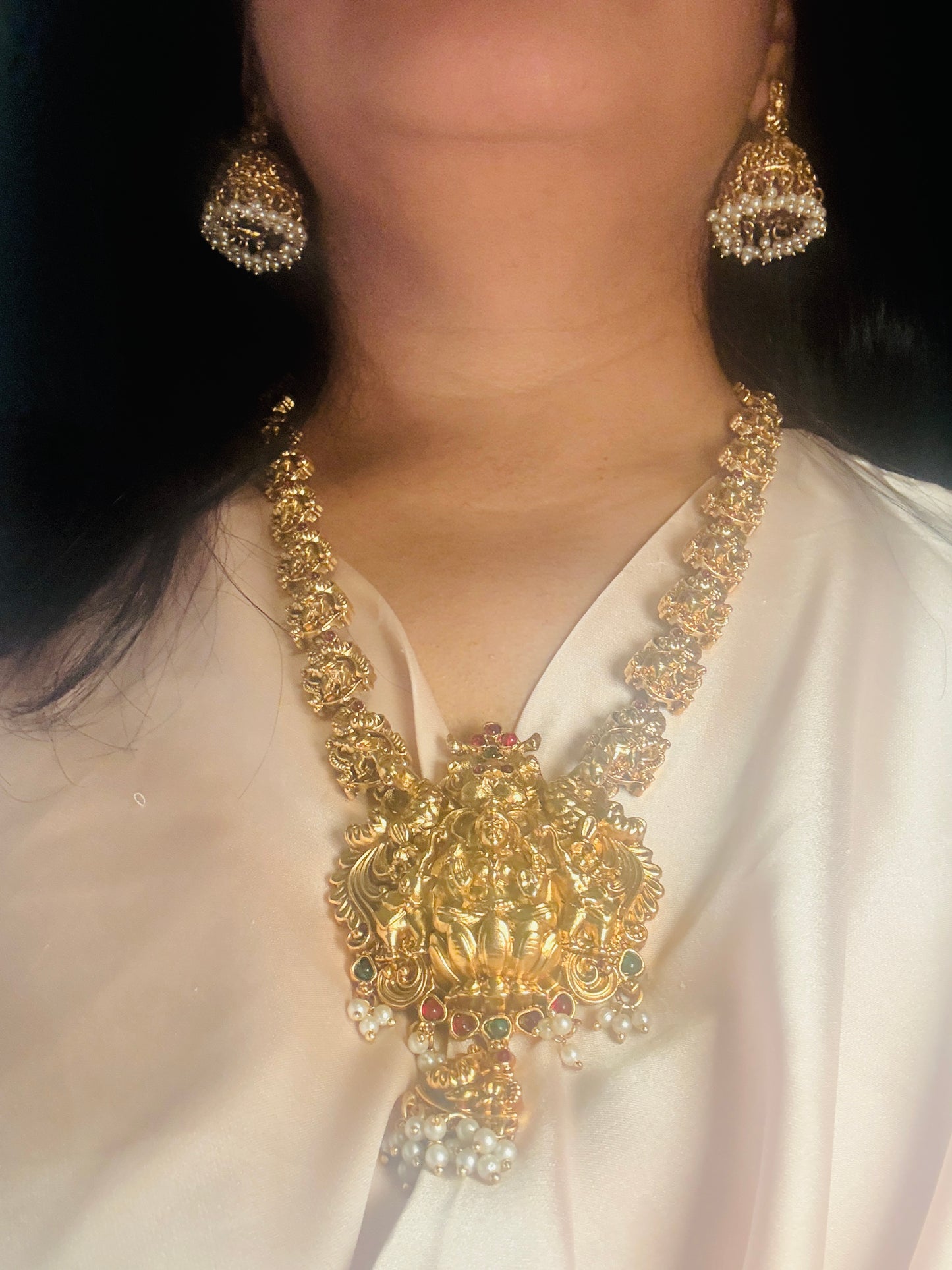 Aabha RLB-020 Temple style long necklace
