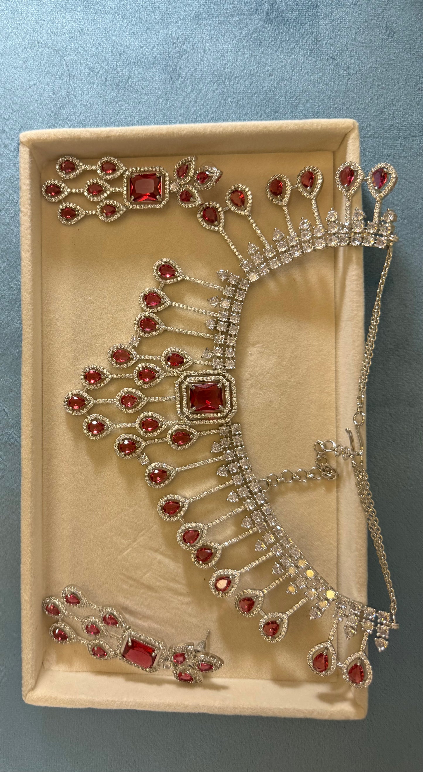 Aadya- Red Ad heavy set