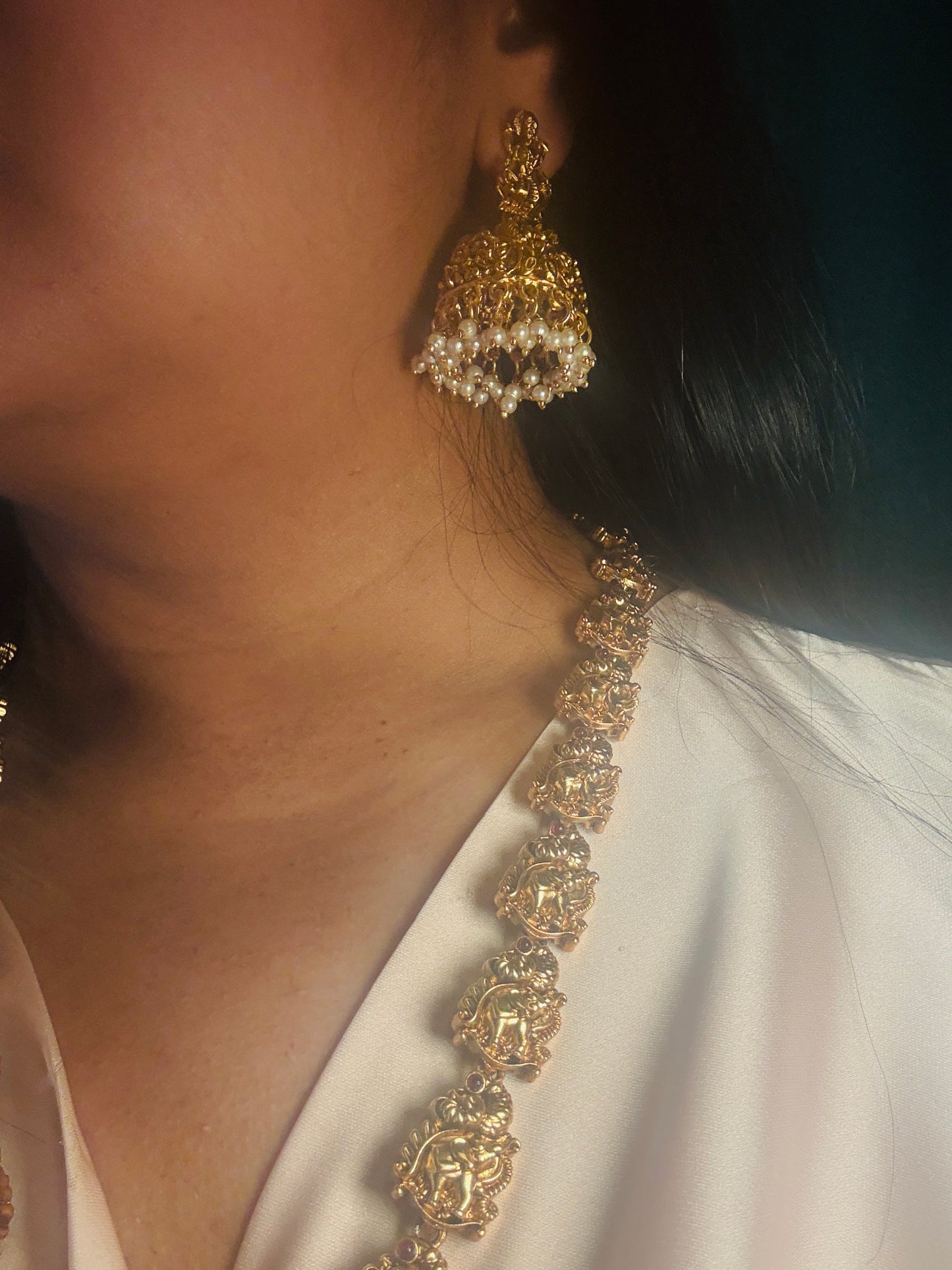 Aabha RLB-020 Temple style long necklace