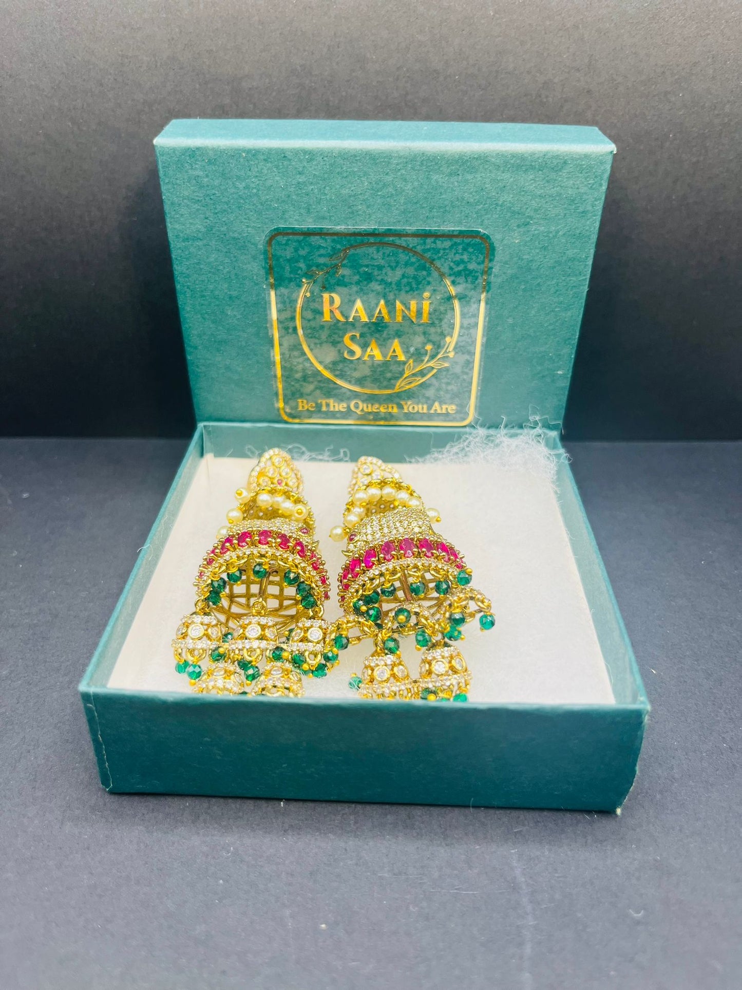 Anika- Long heavy Jhumkas