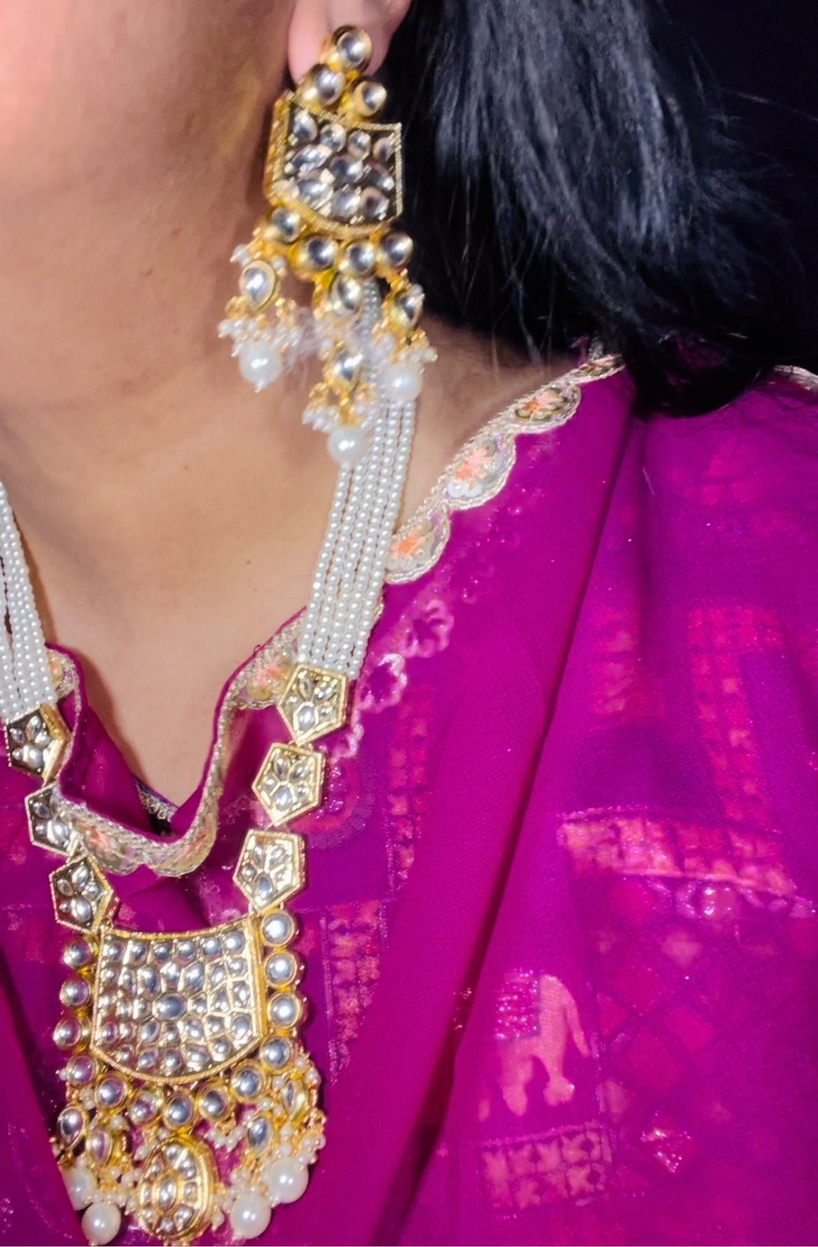 Kundan rani haar indian jewelry