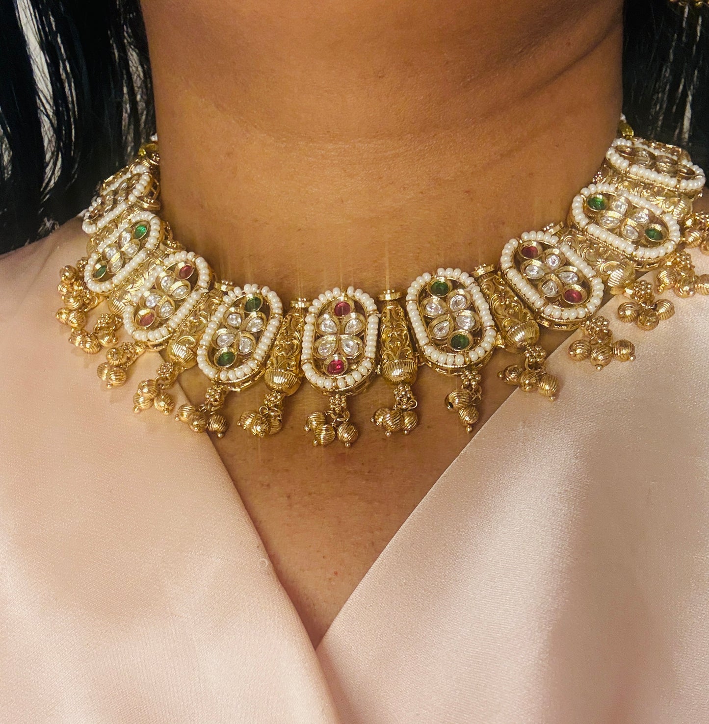 Abhika- Rajwadi necklace set