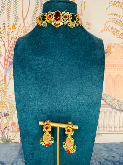 Sabyasachi inspired fusion necklace