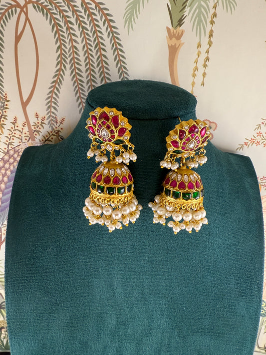 Kamal- Real Jadau Jhumkas