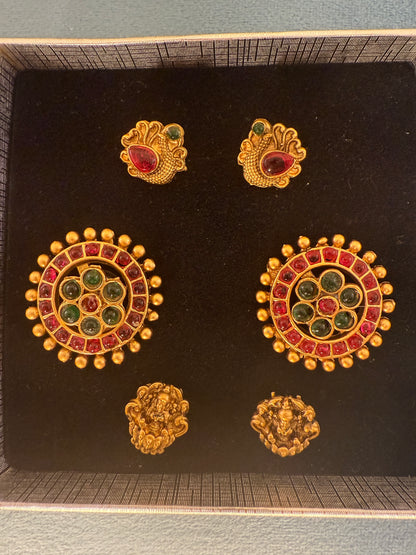Tejaswi - Bright and beautiful changeable earrings