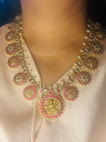Traditional bottumala Jadau look- long and short option