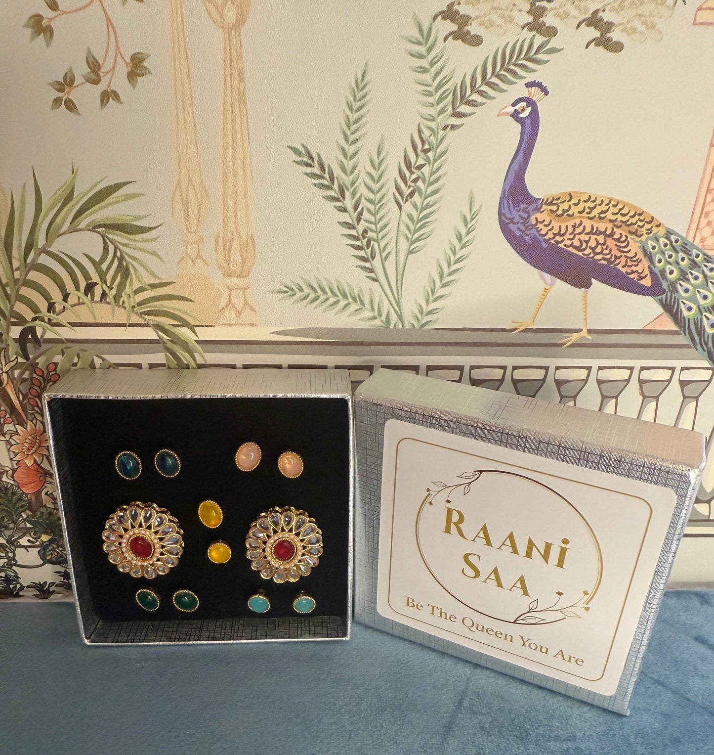 Manaswi - Bright and beautiful 6 colors changeable earrings