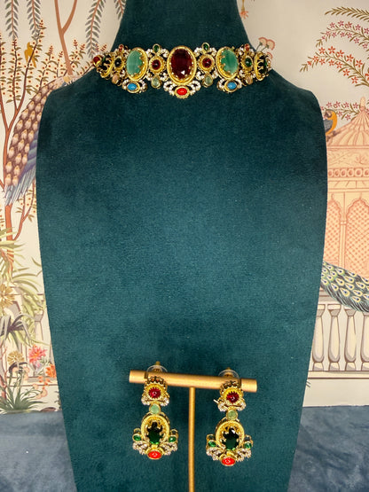 Sabyasachi inspired fusion necklace