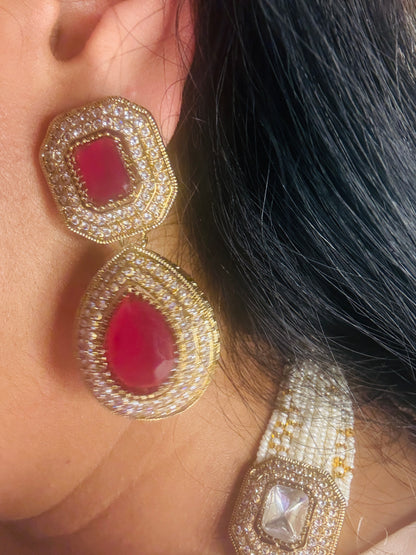 Pakhi-Ruby Red Ad necklace