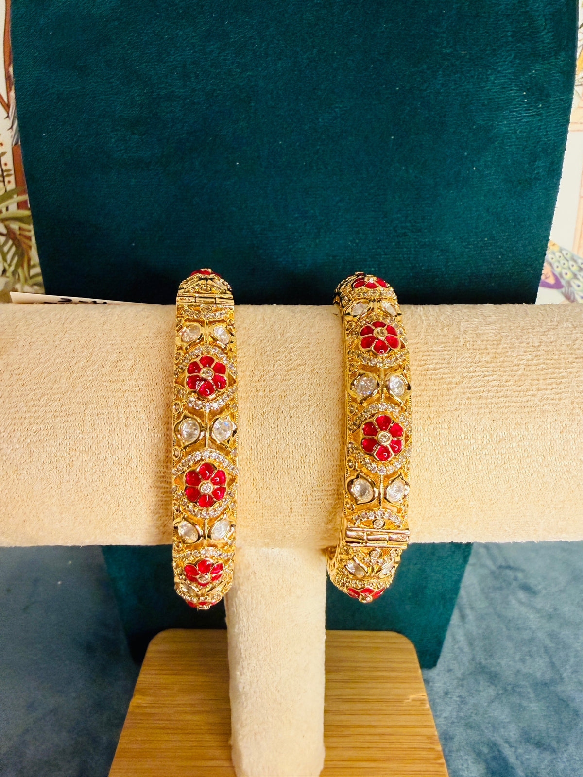 Moissanite epoxy sleek bangles