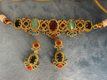 Sabyasachi inspired fusion necklace