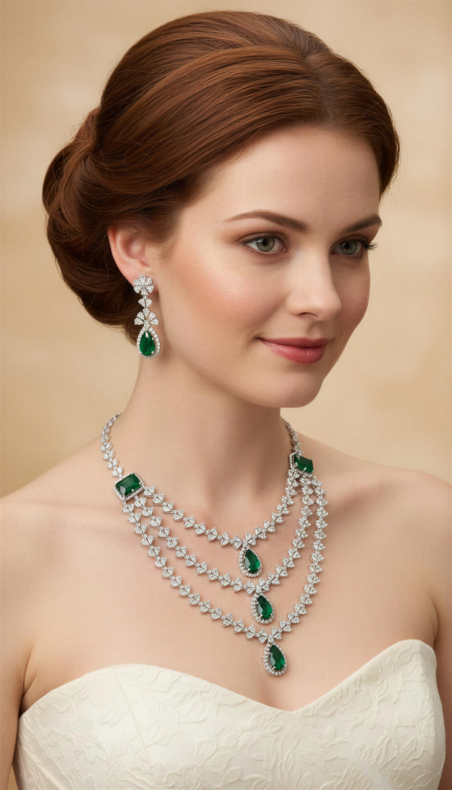 AD triple layer with side stone broach