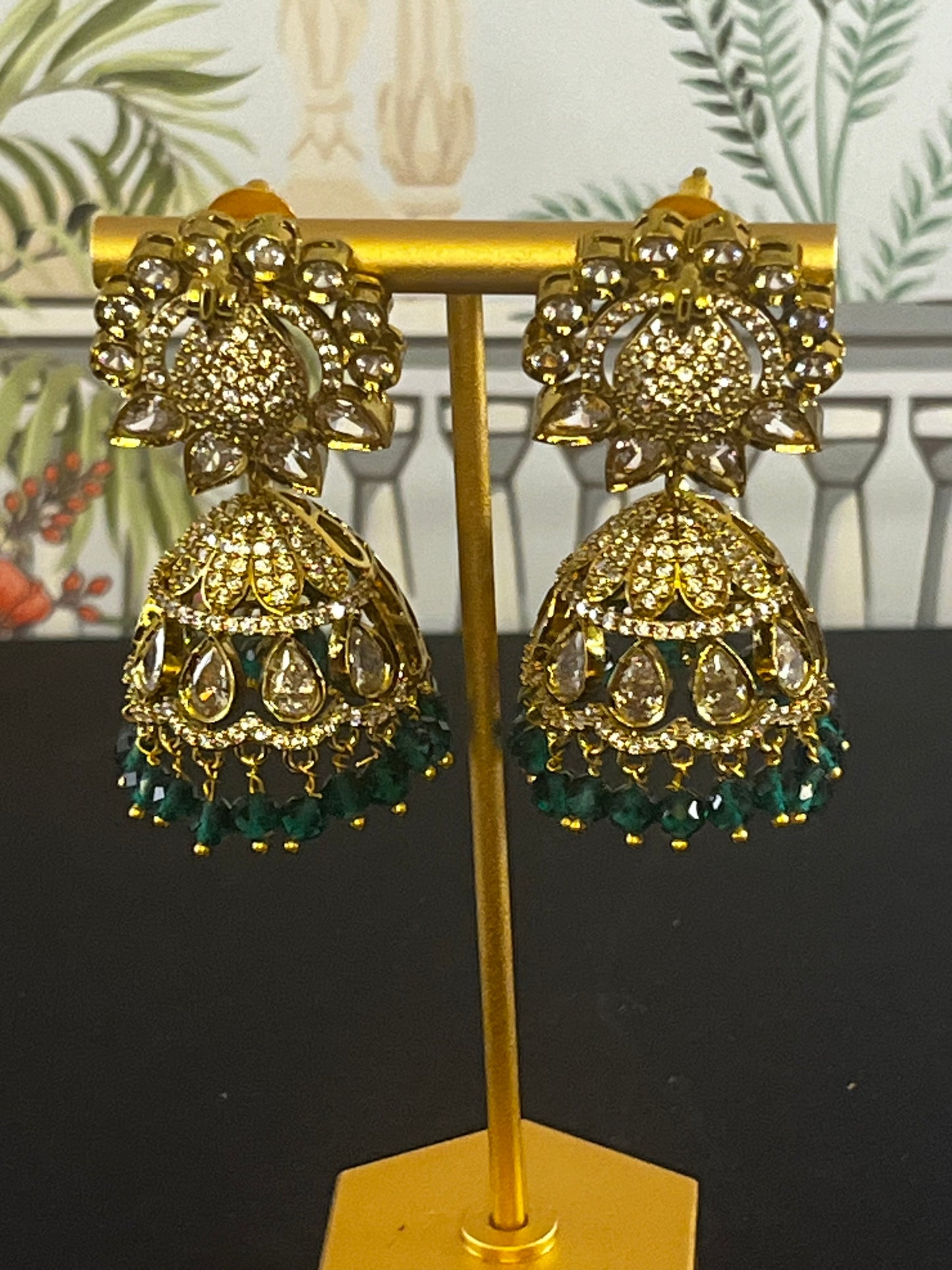 Aabha victorian jhumkas big size