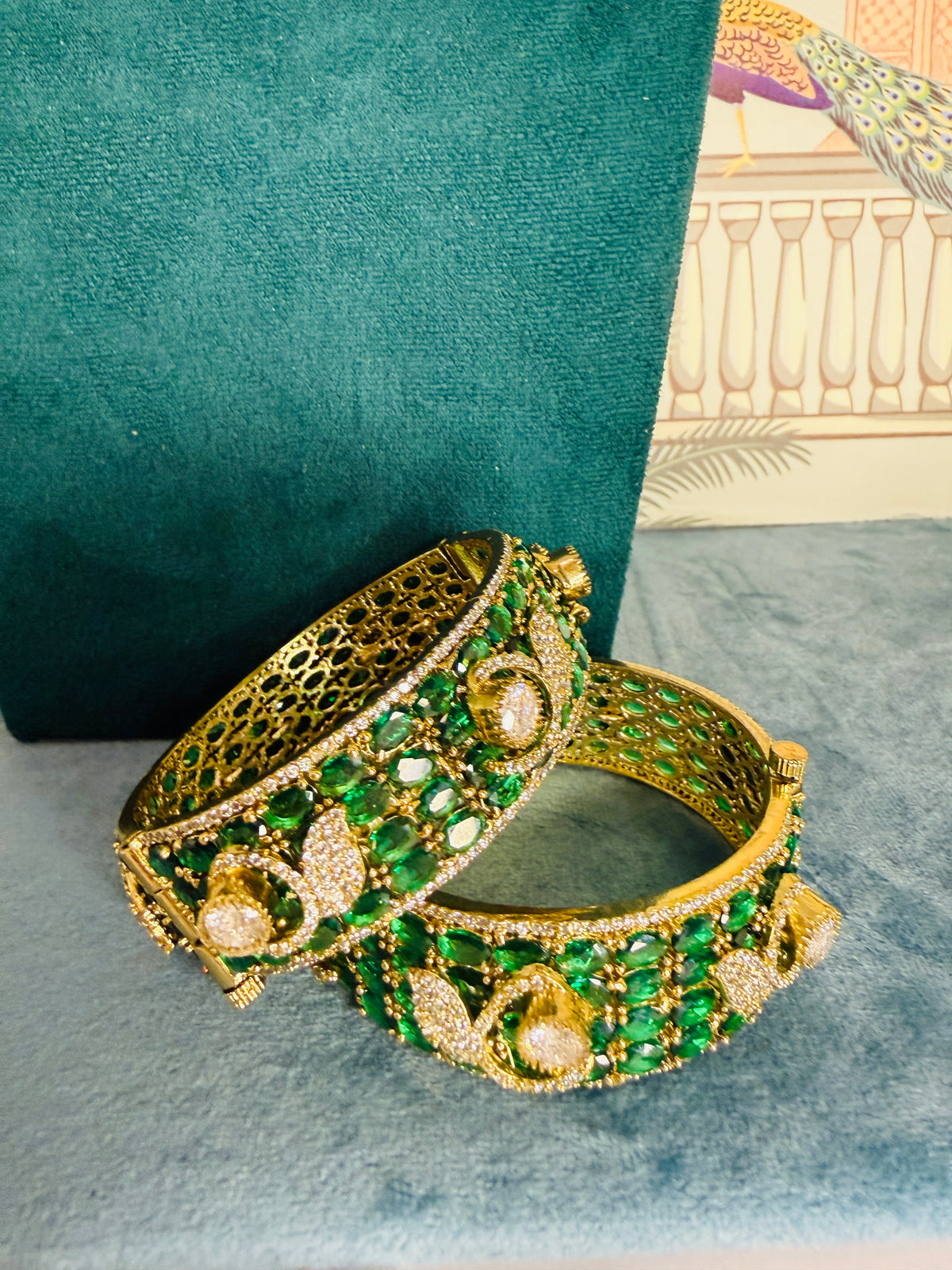 Ad stones openable bangles