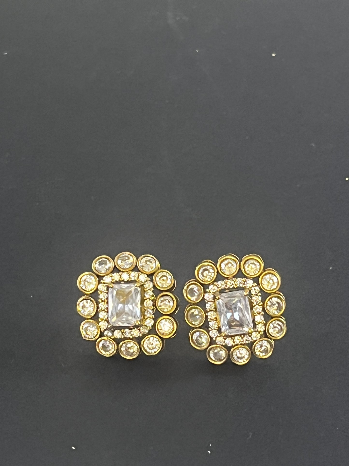 Aabha Moissanite stud earrings