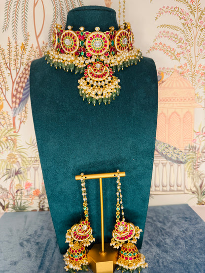 Bridal Jadau look choker