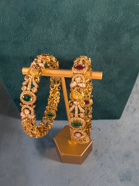 Lakshmi- Red green and AD size2-6”