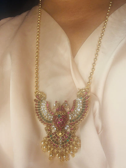 Garuda Pendant matar mala in 2 color options