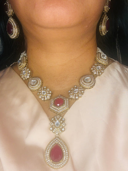 Pakhi-Ruby Red Ad necklace