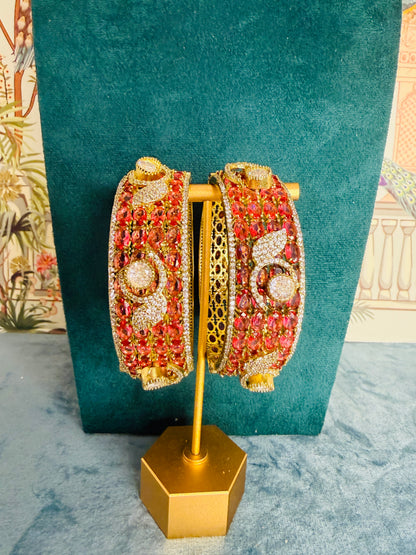 Ad stones openable bangles