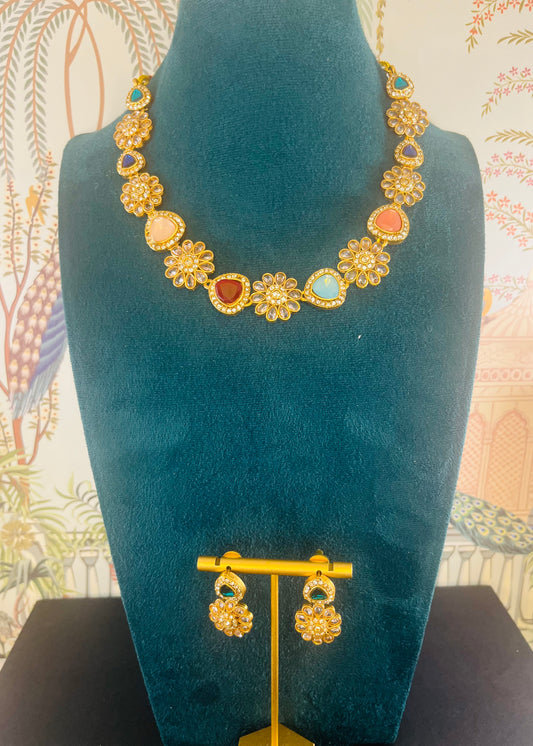 Aabha Navratan necklace